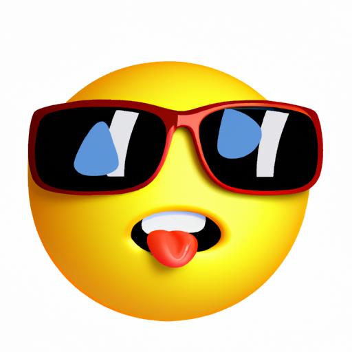 Elevate your messages with a cool and stylish 3D emoji sporting trendy sunglasses.