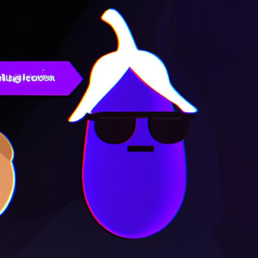 Discover the charm of the eggplant emoji GIF within the Discord community