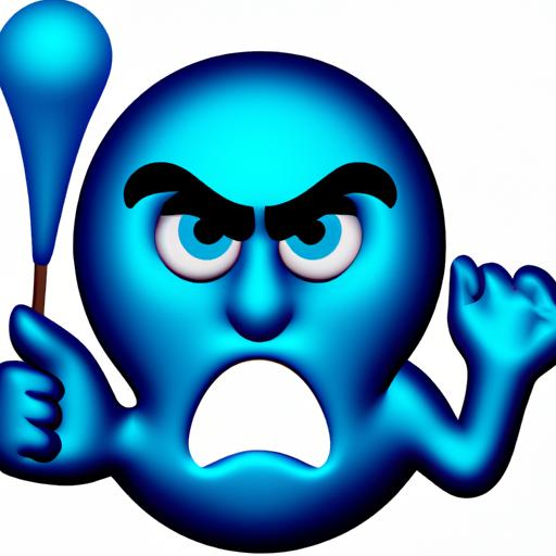 Angry Blue Emoji Meme