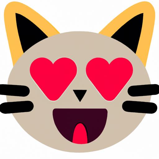 Express your affection with the adorable cat heart eye emoji! 😺❤️