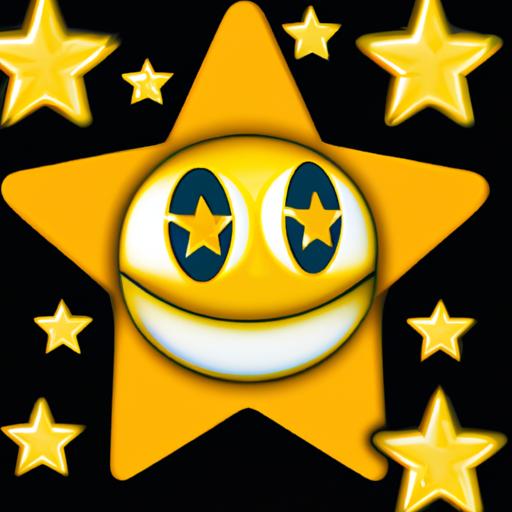 The star eyes emoji, a visual embodiment of wonder and delight.