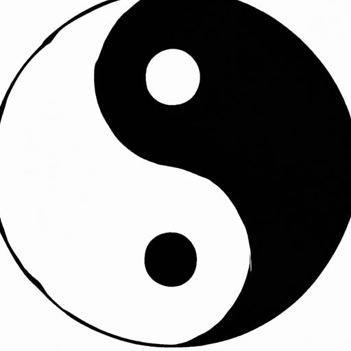 A captivating representation of duality and interconnectedness through the black and white yin yang emoji.