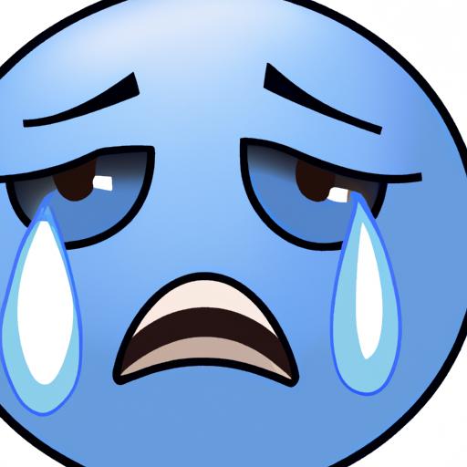 The viral blue emoji meme crying, a symbol of humorous expression and emotional connection in the digital age.