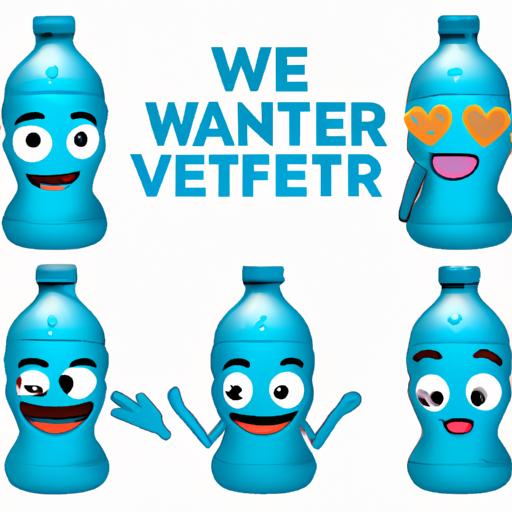 Quenching your digital thirst with the bottle of water emoji