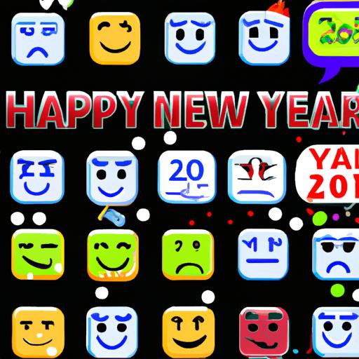 Express your resolutions and wishes for the new year with these delightful free emojis