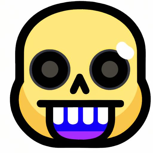 Express your spooky vibes with the cursed skull emoji PNG.