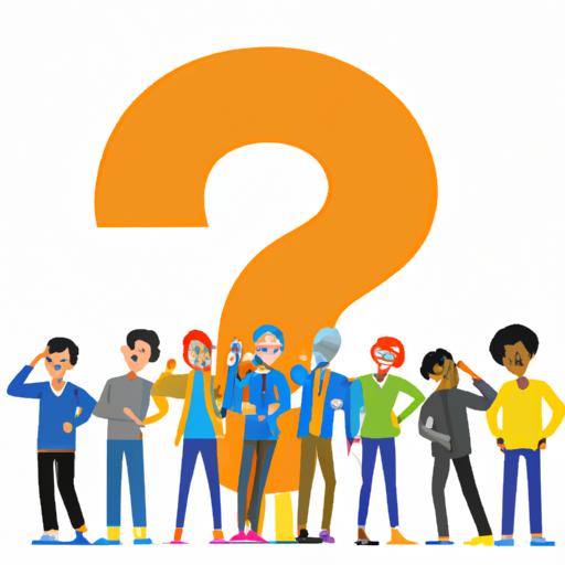 Diverse individuals engaging in online conversations, utilizing question mark emojis to express confusion, curiosity, and the need for clarification.
