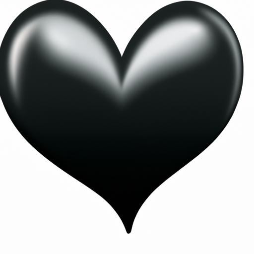 Enhance your digital content with the elegance of the glossy black heart emoji png.