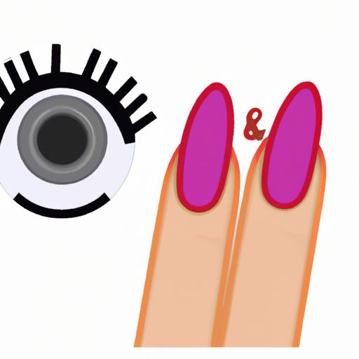 Enhance your messages with the captivating emoji showcasing long eyelashes and stylish nails.