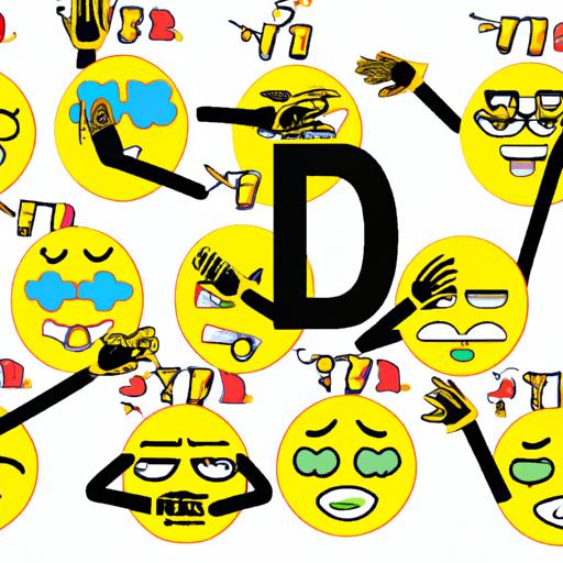 An artistic depiction of the dab me up emoji meme, featuring a collection of emoji faces striking a dab pose.