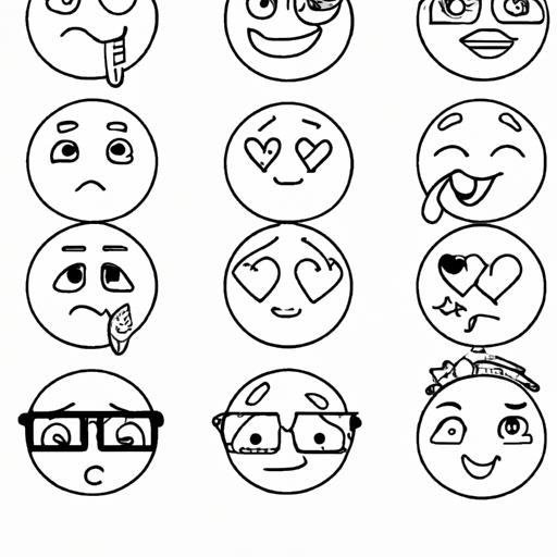 Emoji Printable Coloring Pages