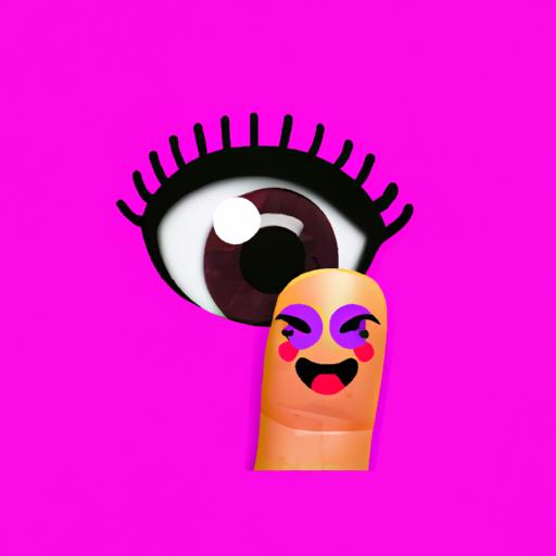 Emoji With Eyelashes And Nails