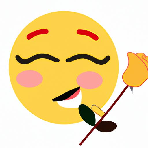 Emoji With Rose In Mouth
