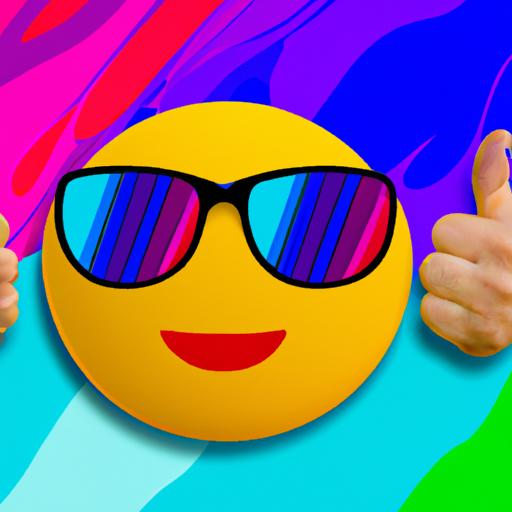 Emoji With Sunglasses And Thumbs Up