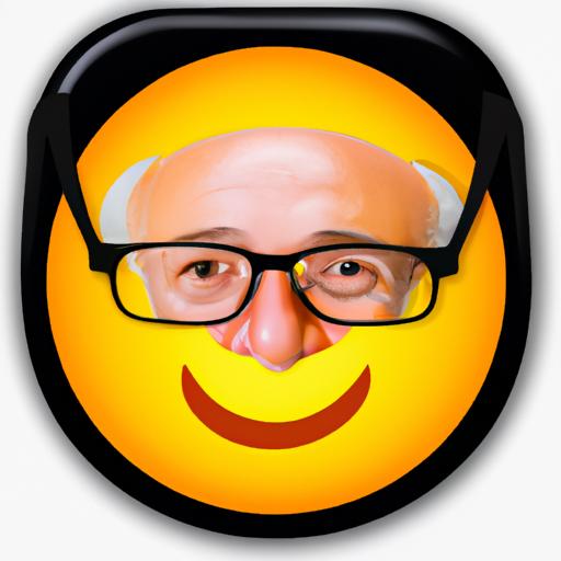 Enhance your online interactions with the cheerful old white man emoji.