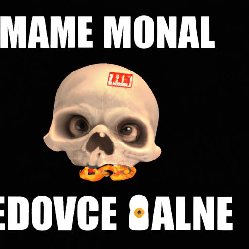A creative and thought-provoking realistic skull emoji meme showcasing the influence of meme culture on online communication.