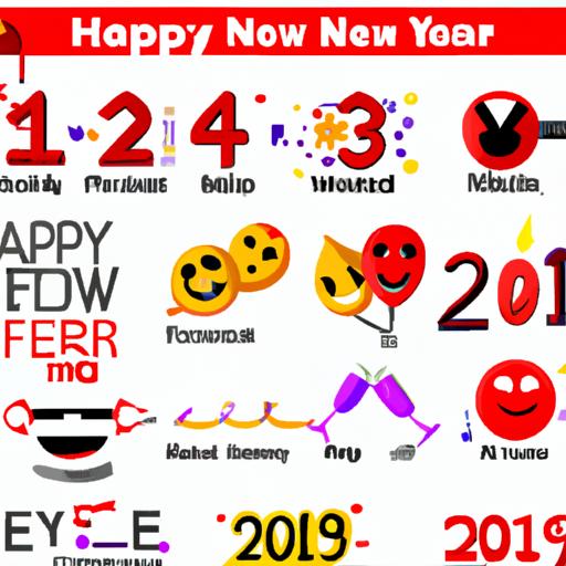 Spread happiness and cheer with these free New Year emojis for your messages!