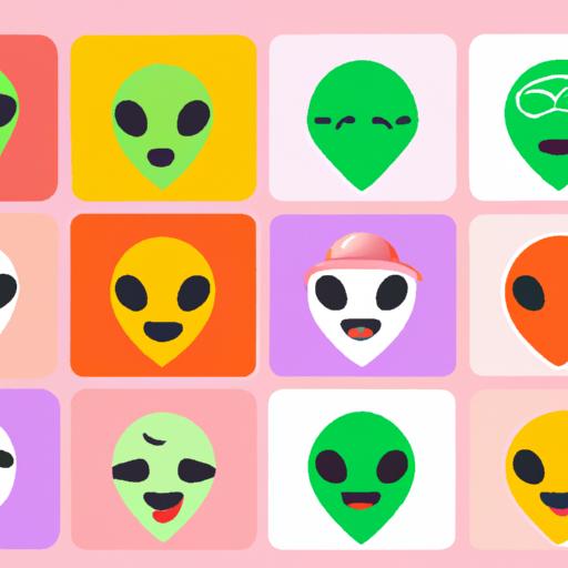 The alien emoji, a symbol of extraterrestrial wonder and playful communication.