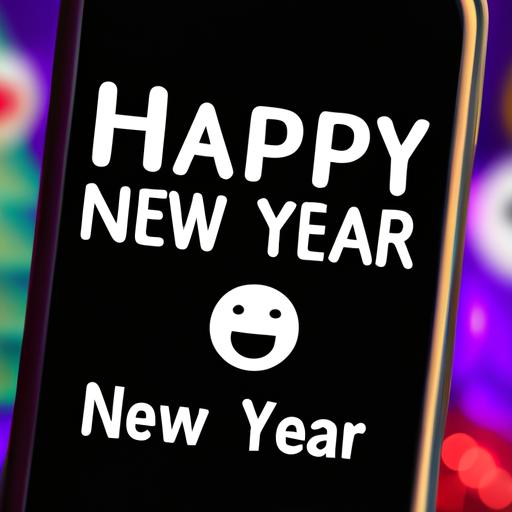 Ring in the New Year with a heartfelt message adorned with happy New Year emojis!