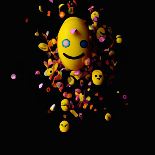 The vulnerability of emojis exposed as they disintegrate into tiny particles of dust.