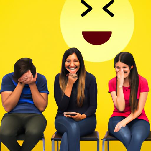 Unleashing laughter with the 'trying not to laugh' emoji among friends