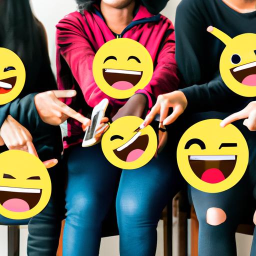 The contagious laughter provoked by the middle finger emoji meme