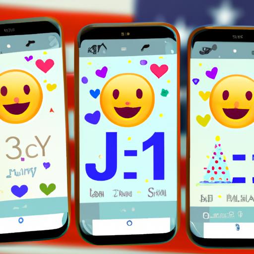 Stay connected and celebrate the Fourth of July with friends and loved ones through vibrant emoji expressions.