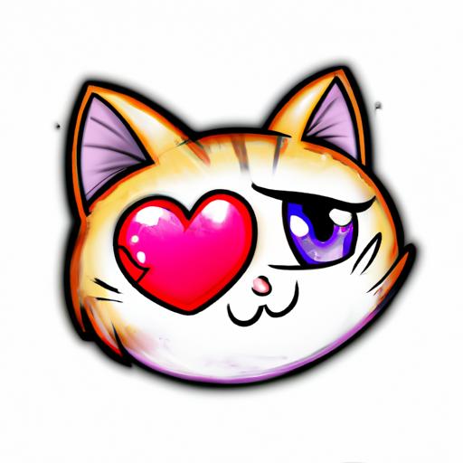 The heart eye cat emoji: a symbol of adoration and cuteness.