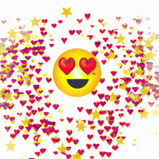 Sparkle with love this Valentine's Day using heart-shaped emojis.