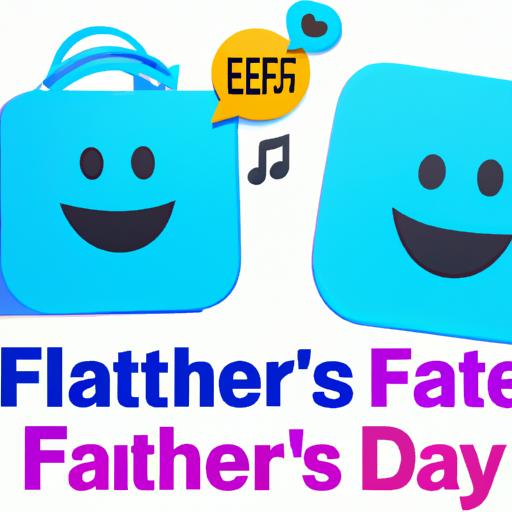 A smartphone displaying a conversation filled with free happy Father's Day emojis, showcasing their effectiveness in conveying emotions