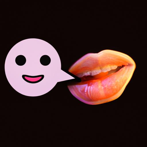 A lip kiss emoji, a modern expression of affection in the realm of messaging and social media.