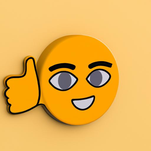 Enhance your messages with this captivating thumbs up emoji GIF, capturing attention and conveying positivity.