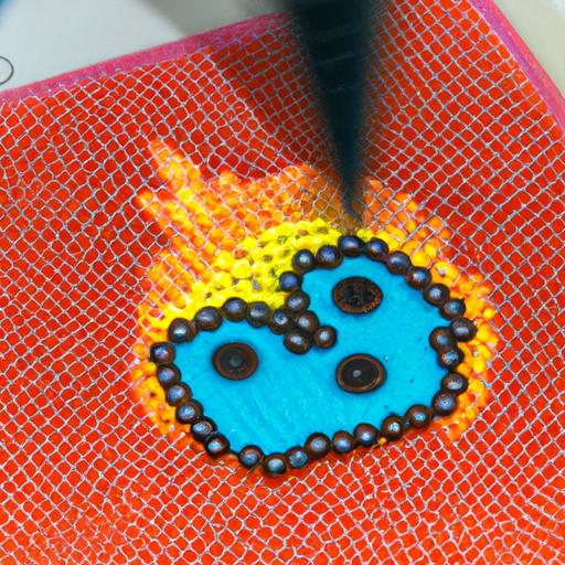 Watch as the beads fuse together to form a cohesive emoji pattern