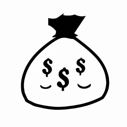 Add a touch of sophistication to your projects with this minimalist black and white money bag emoji PNG.