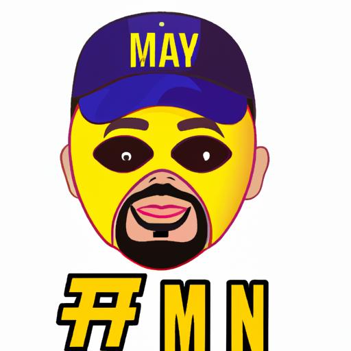 Creative depiction of a person donning a 'My Man' emoji mask, embodying the meme