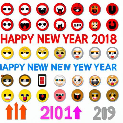Reflect on past New Year celebrations with these iconic Happy New Year emojis.