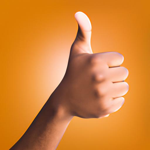 Thumbs up emoji: a visual representation of agreement and support.