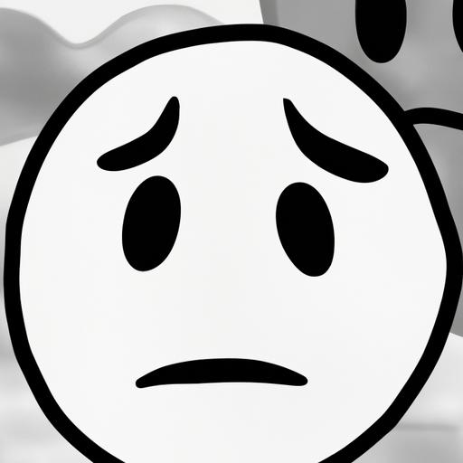 Sad Face Emoji Black And White