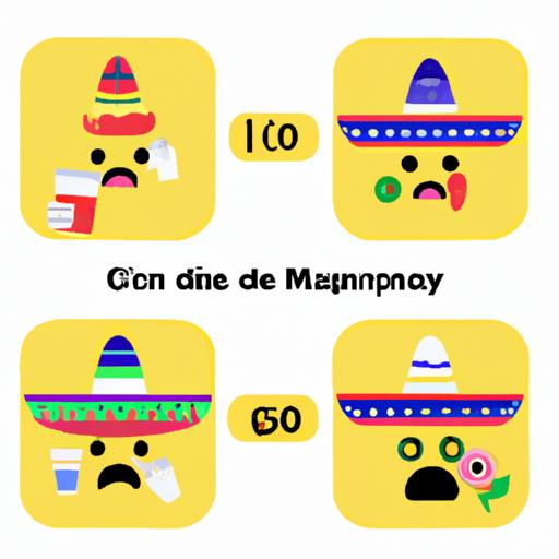 A person using Cinco de Mayo emojis to express their excitement for the holiday.