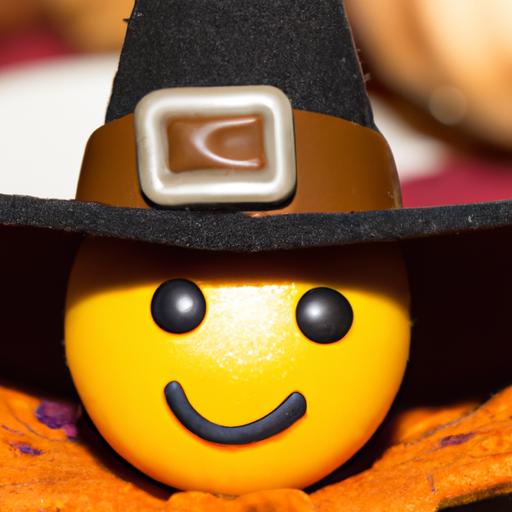 A cheerful Thanksgiving emoji donning a pilgrim hat, symbolizing gratitude and celebration.