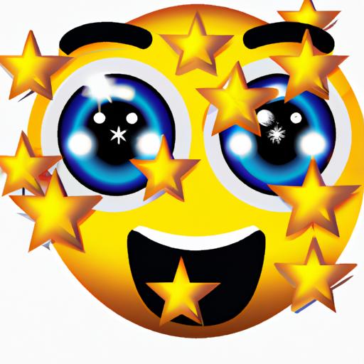 The star eyes emoji is a popular choice to show amazement and fascination.