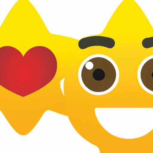 The star eyes emoji is often used to express excitement and infatuation in text messages.