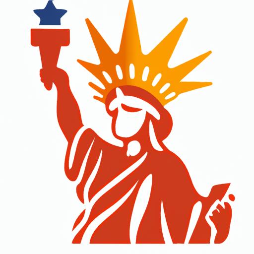 The iconic Statue of Liberty adorned with a special Fourth of July emoji crown, embodying the essence of liberty and celebration.