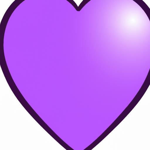The transparent purple heart emoji radiates warmth and tenderness in every message.