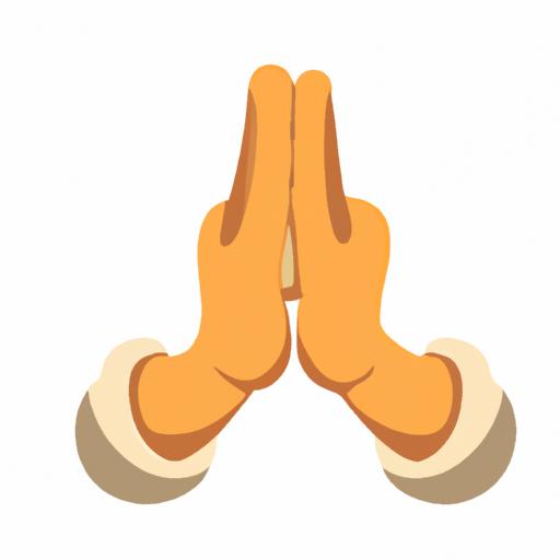 Enhance your messages with a transparent praying hands emoji PNG, symbolizing faith and devotion.