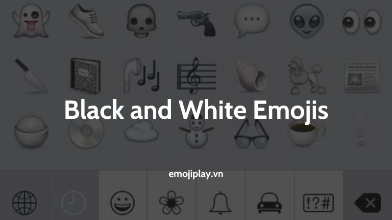 Black and White Emojis